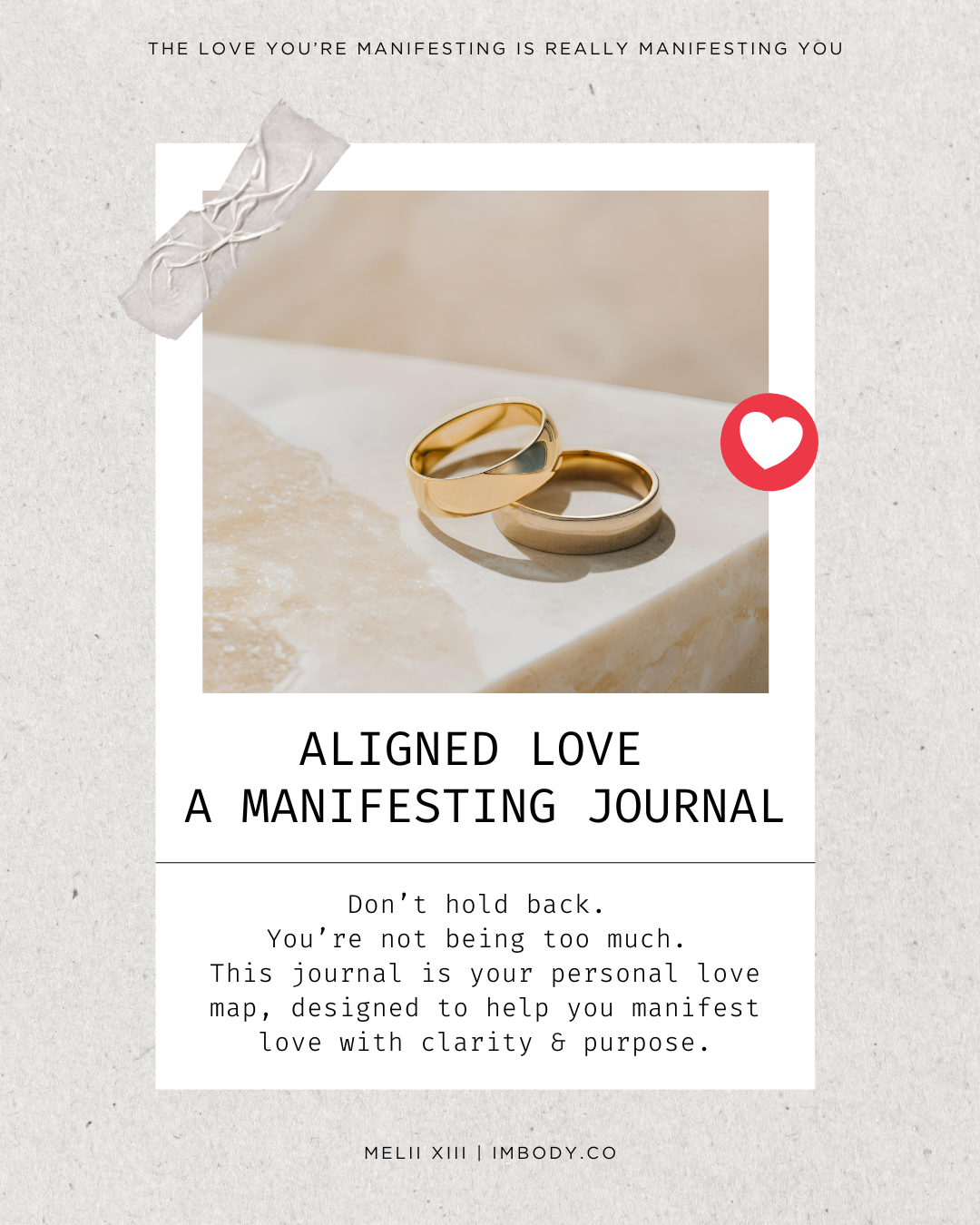 Aligned Love Manifesting Journal