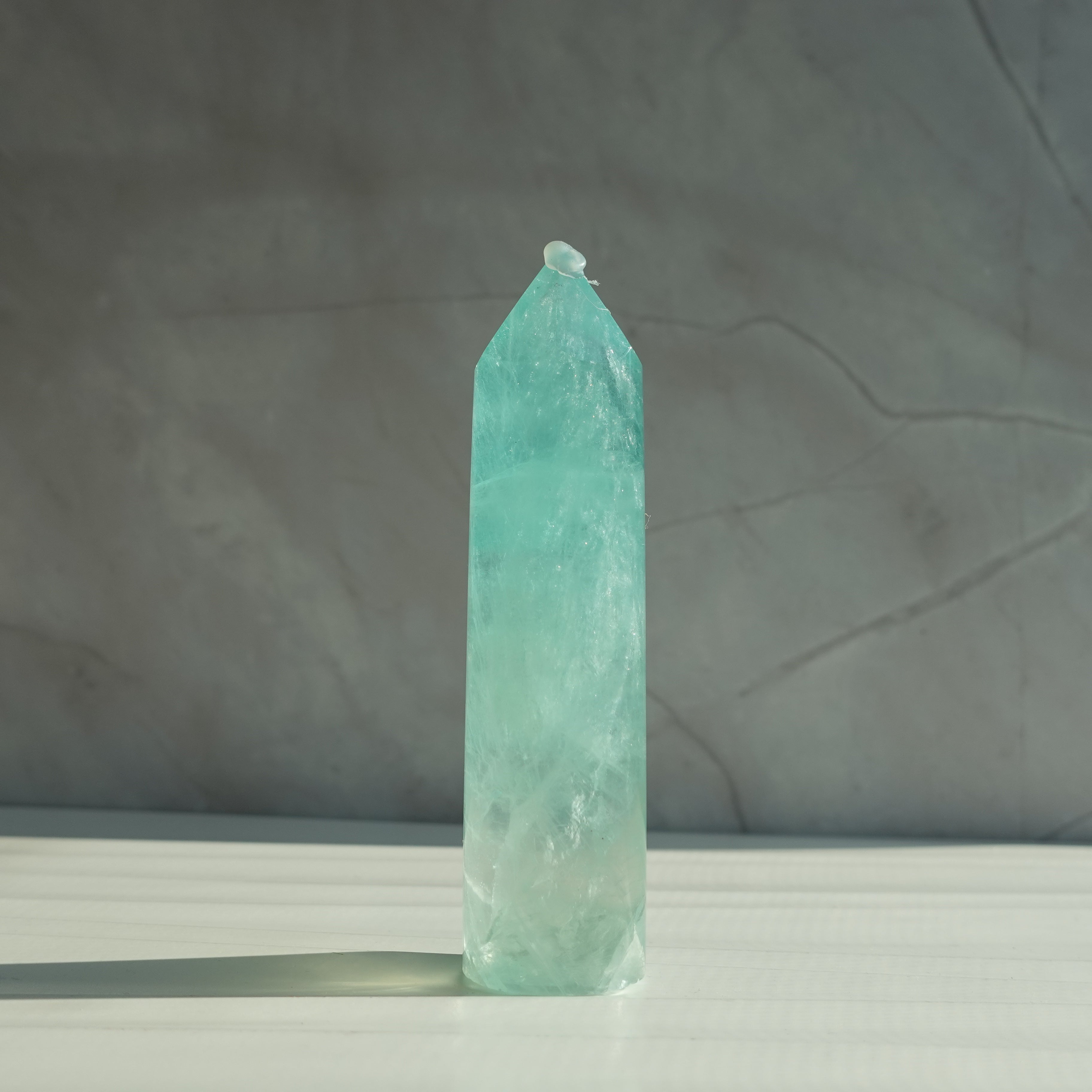 Green Fluorite Cylinder Tower | 36
