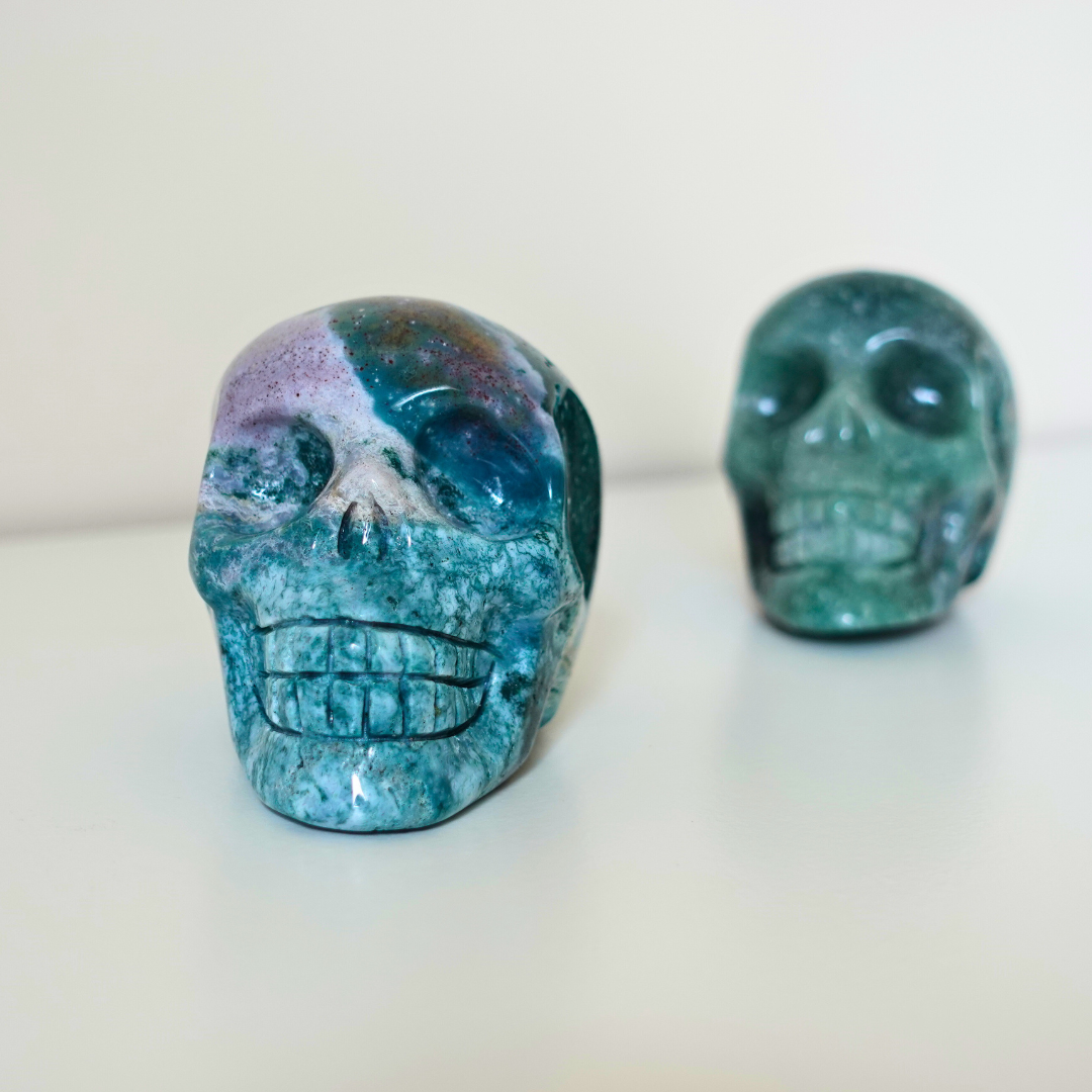 Sea Jasper Skull