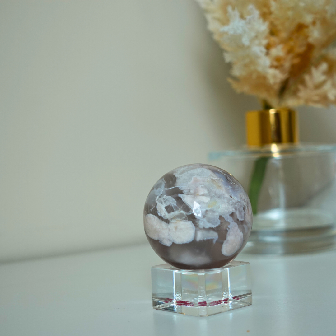 Flower Agate Sphere | 40