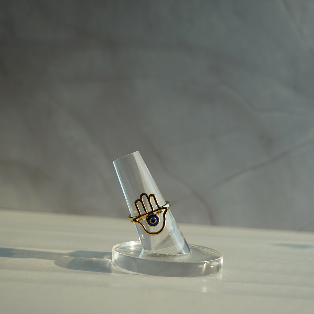 Evil Eye Hansa Hand Ring