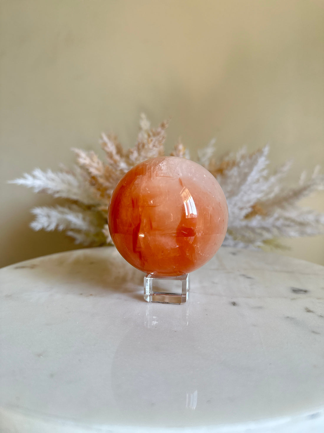 Hematoid Quartz - Fire Quartz Sphere | 40