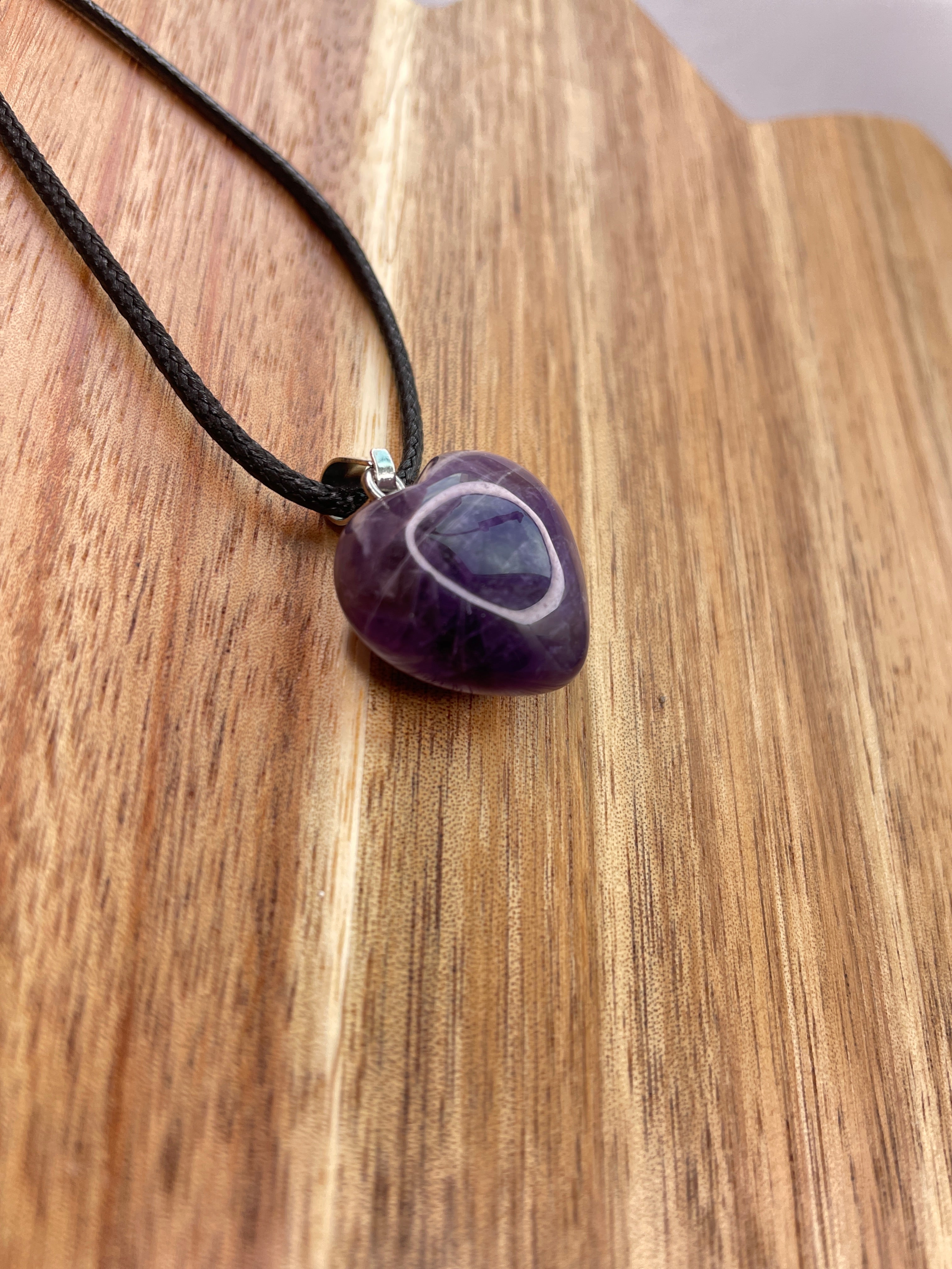 Amethyst Heart Necklace