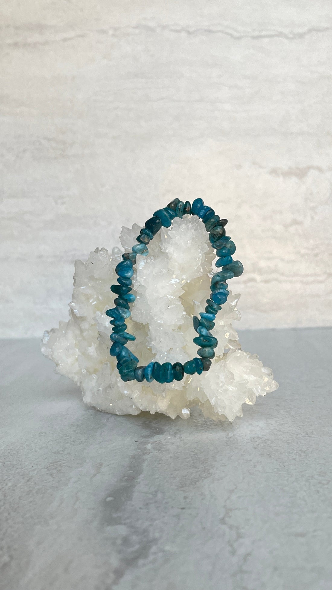 Blue Apatite Chips Bracelet