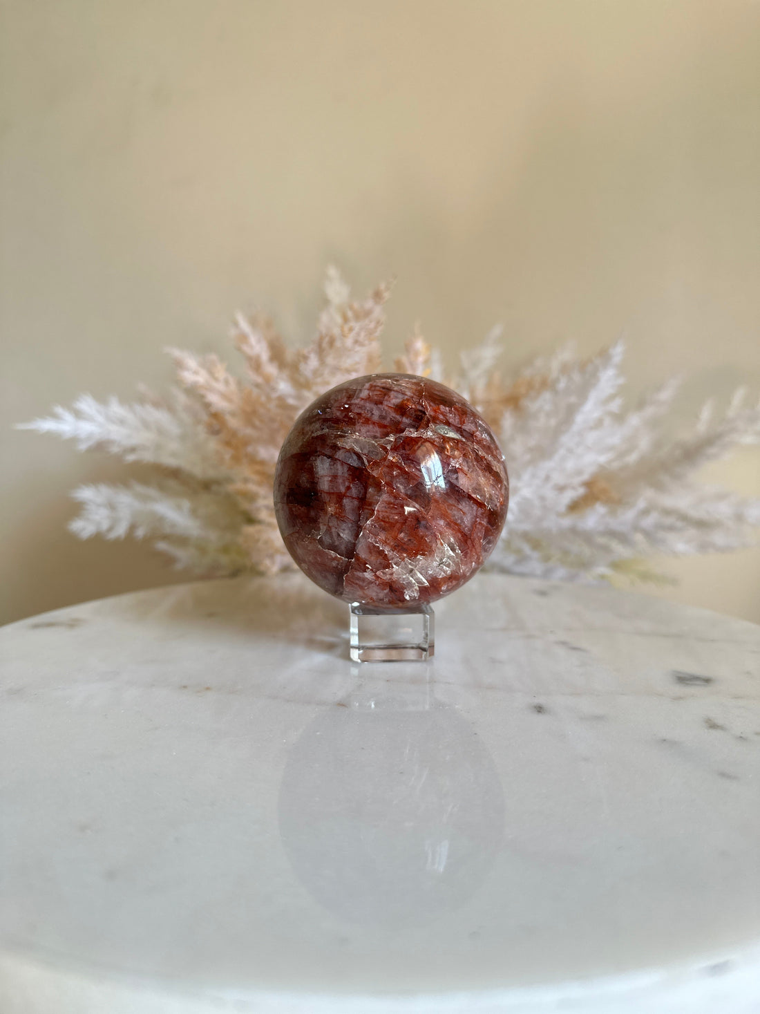 Hematoid Quartz - Fire Quartz Sphere | 55