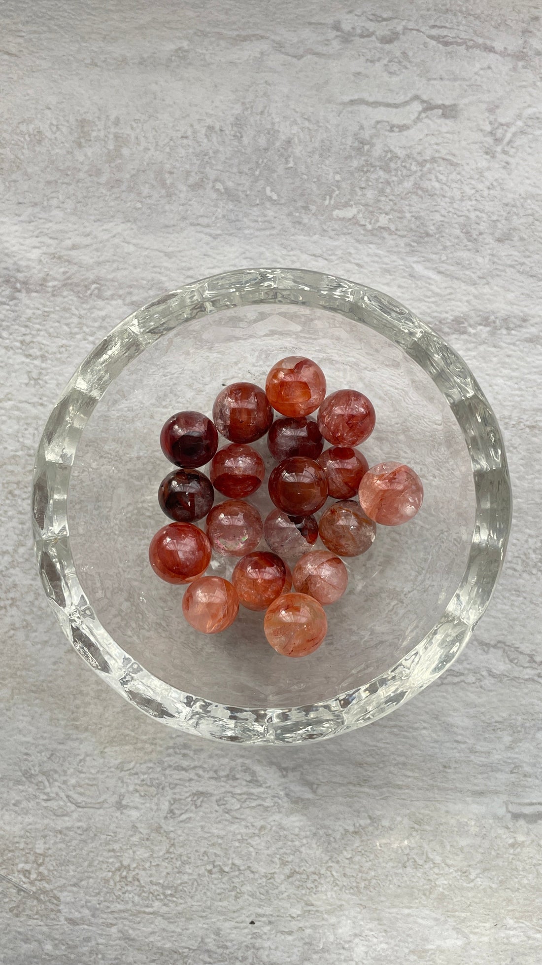 Mini Fire Quartz Sphere