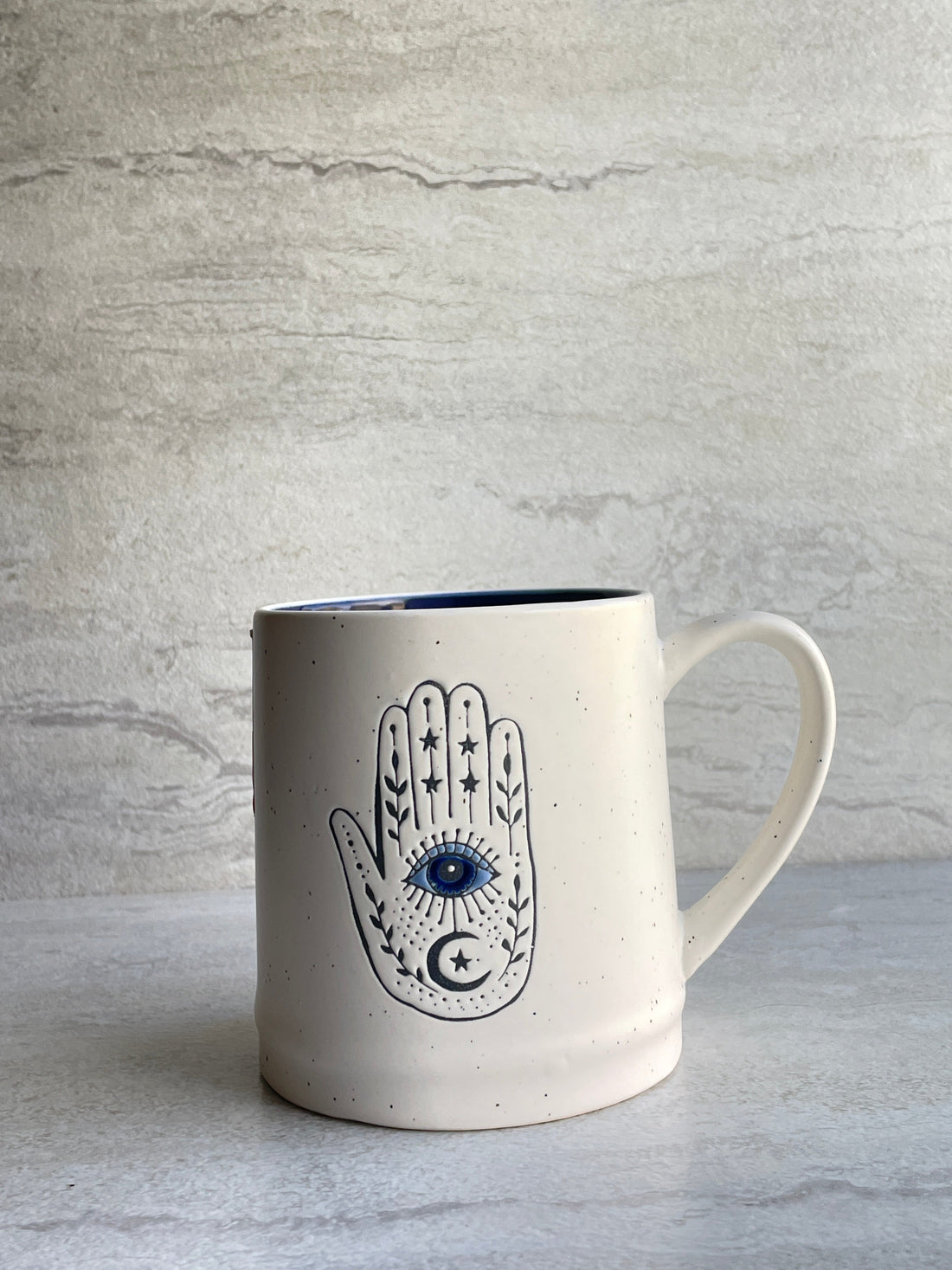Evil Eye Hamsa Hand Ceramic Mug
