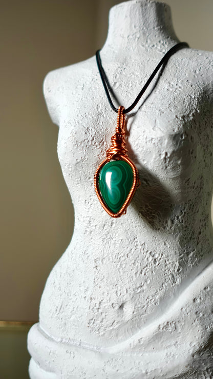 Malachite Wired Necklace