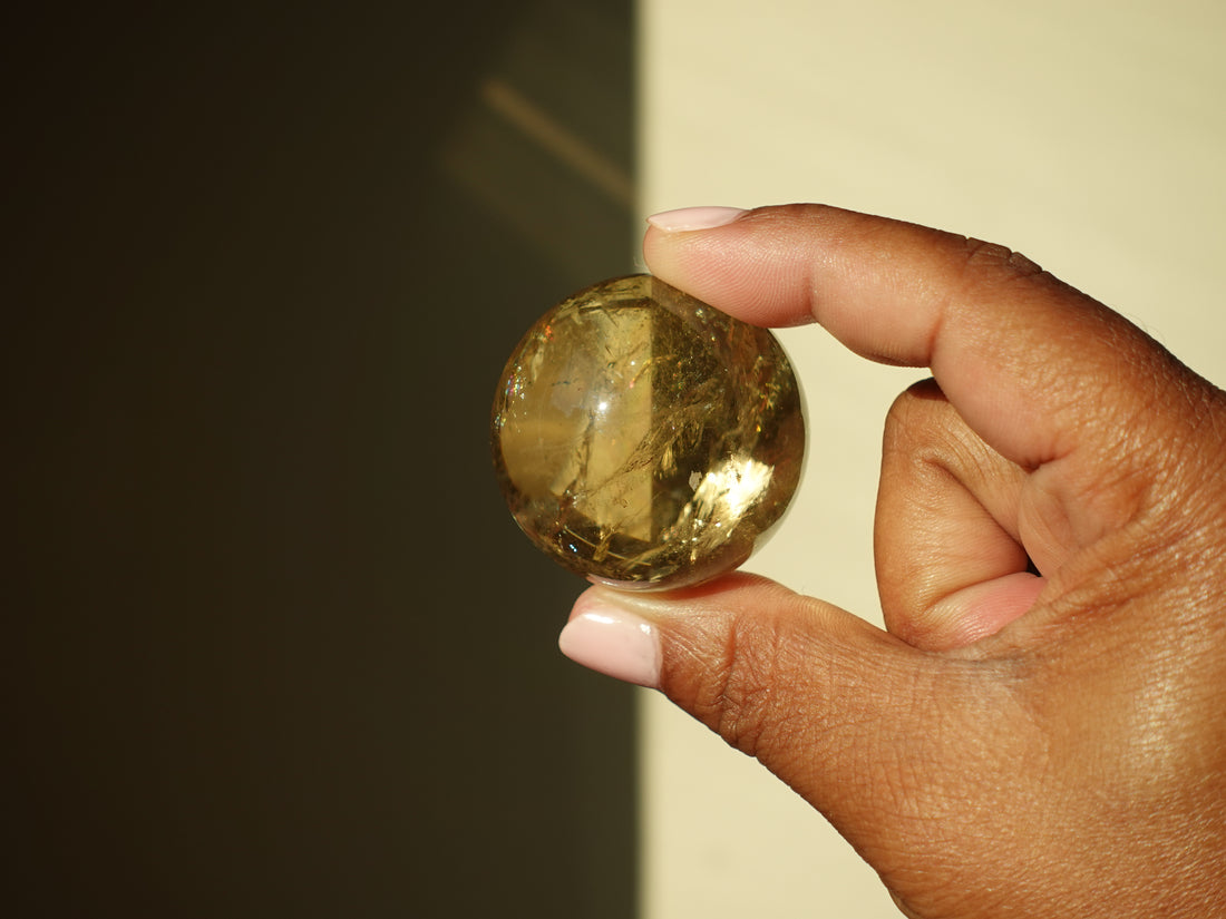 AAA-grade Natural Citrine spheres from Congo