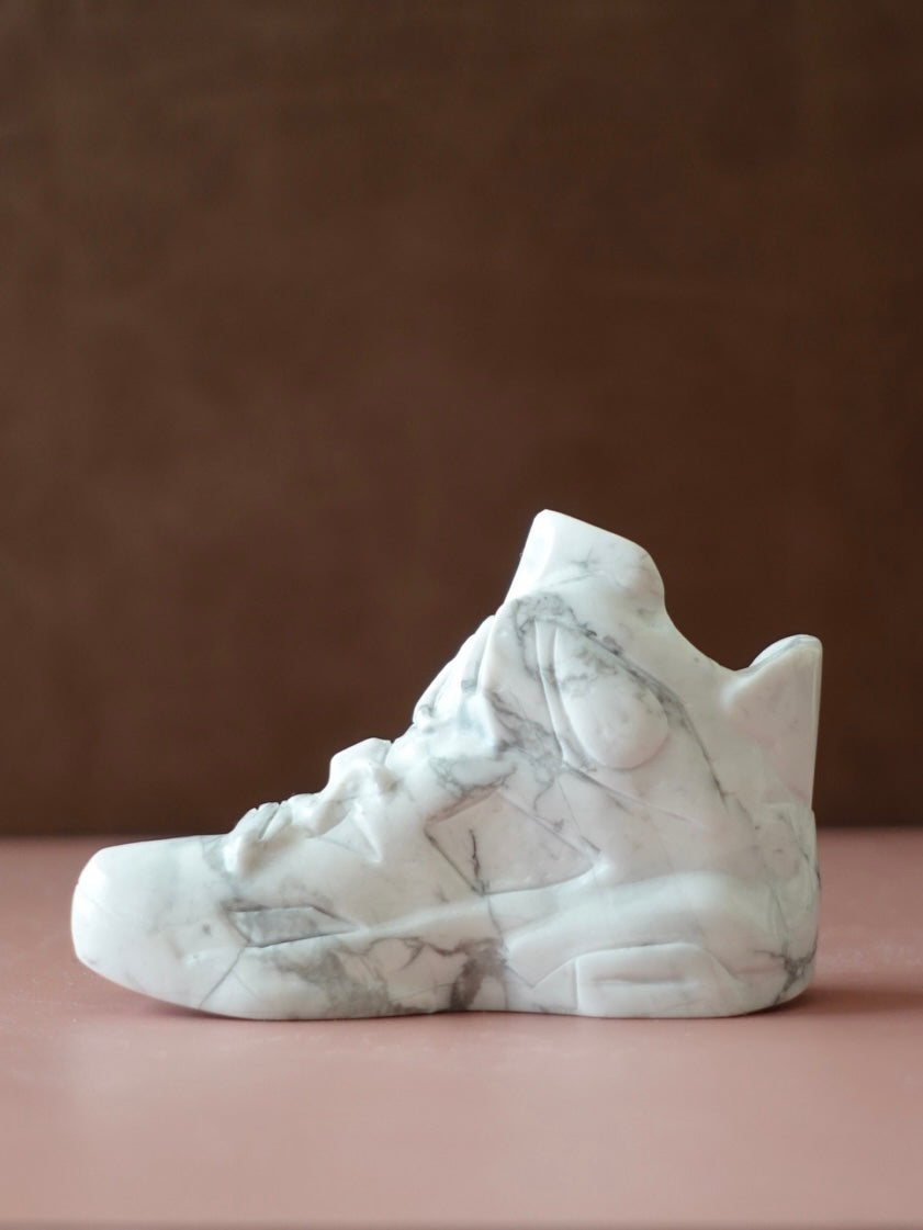 Howlite Sneaker Carving