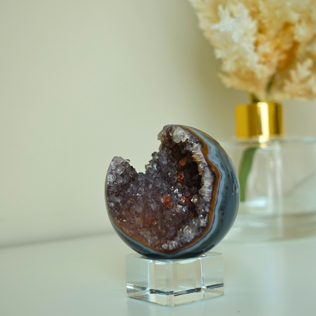 Druzy Agate Sphere | 77