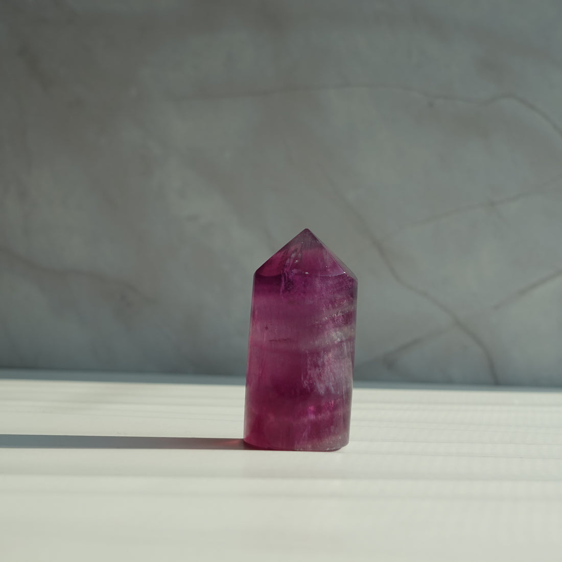 Purple Fluorite Cylinder Tower | 21