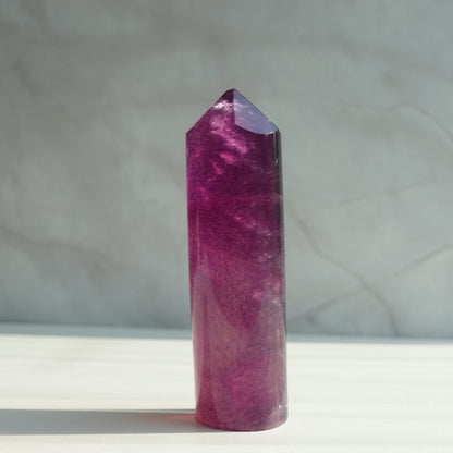 Purple Fluorite Cylinder Tower | 45T