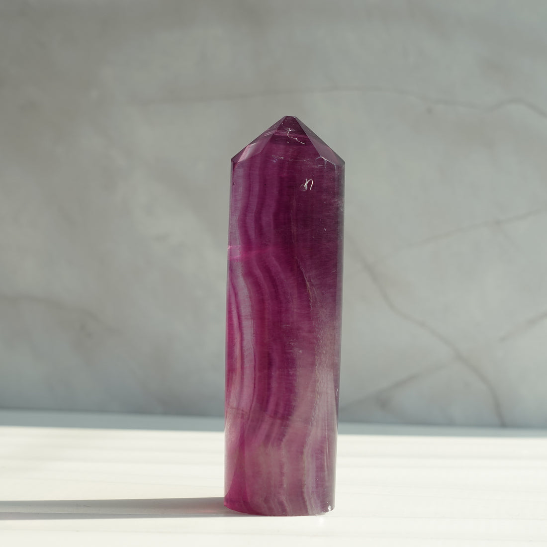 Purple Fluorite Cylinder Tower | 45T