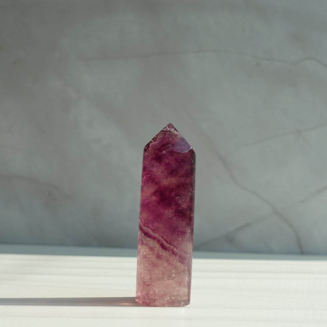 Purple Fluorite Cylinder Tower | 24