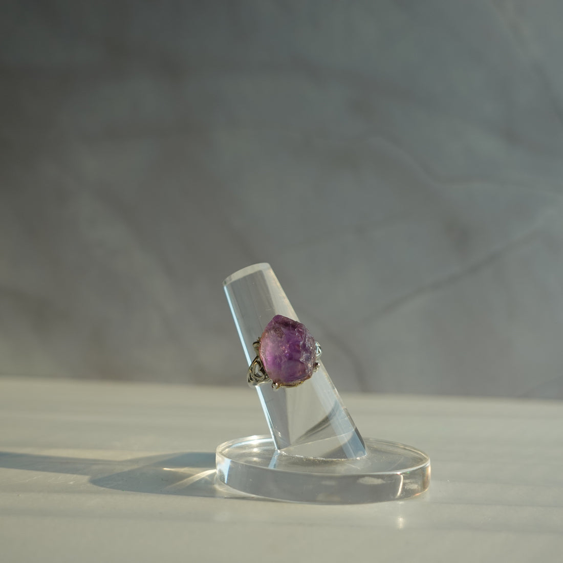 Raw Amethyst Ring