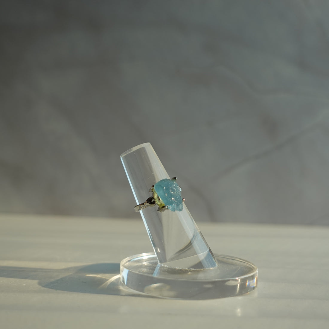 Raw Aquamarine Ring