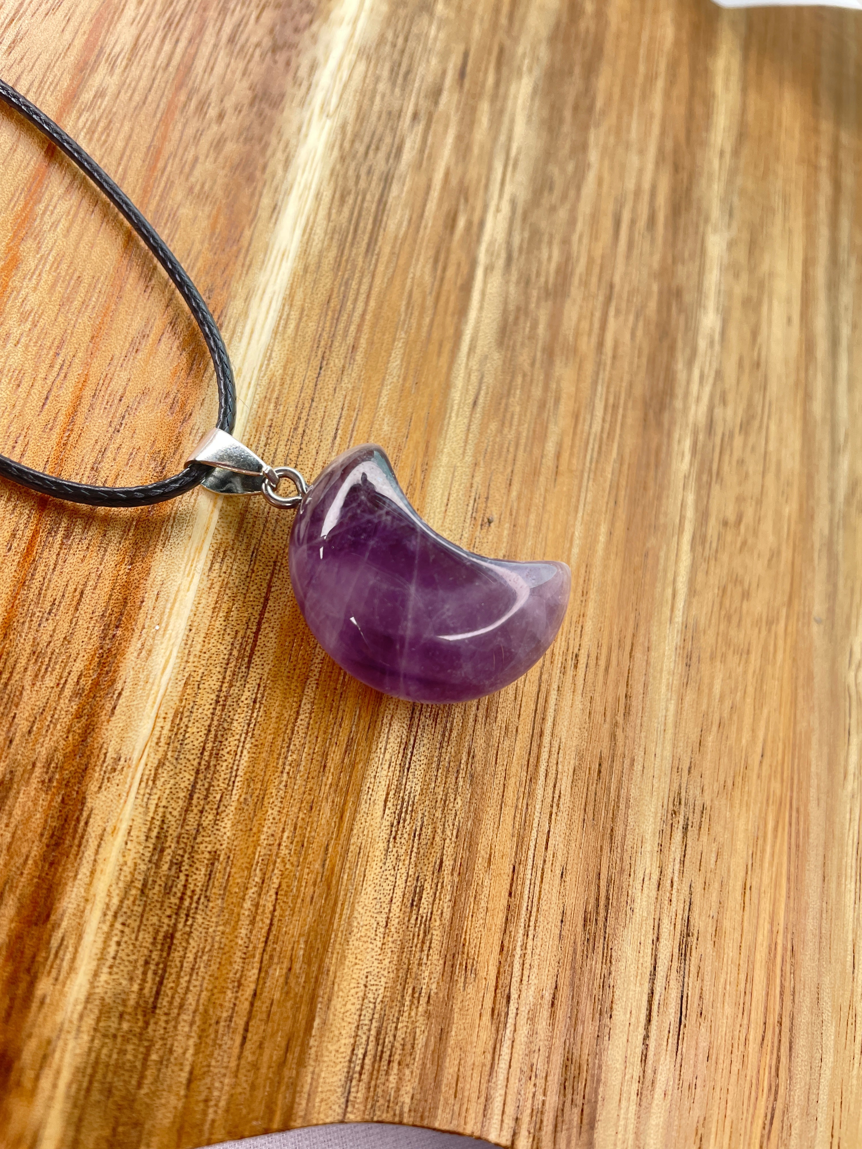 Amethyst Moon Necklace