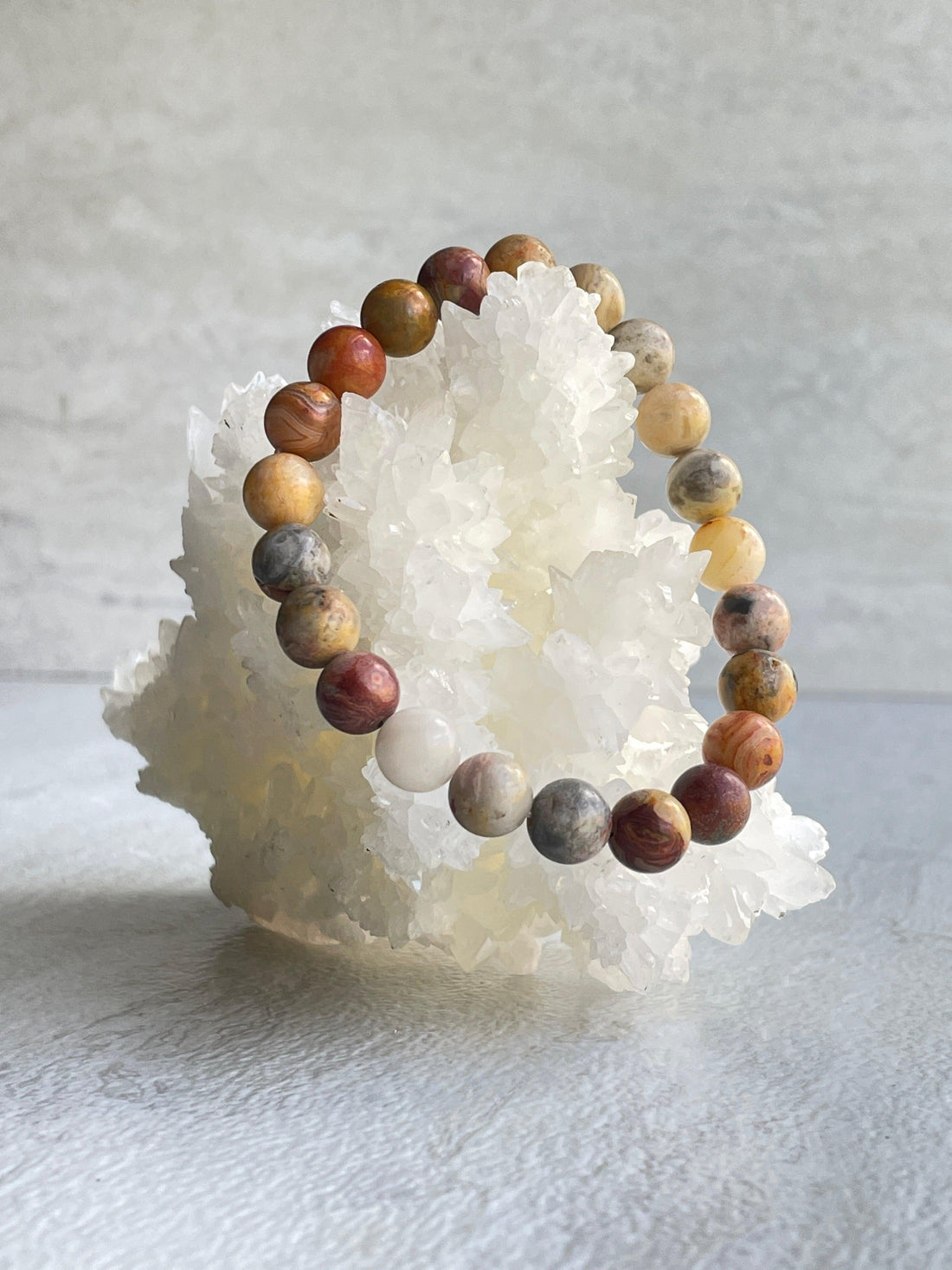 Crazy Lace Agate Bracelet