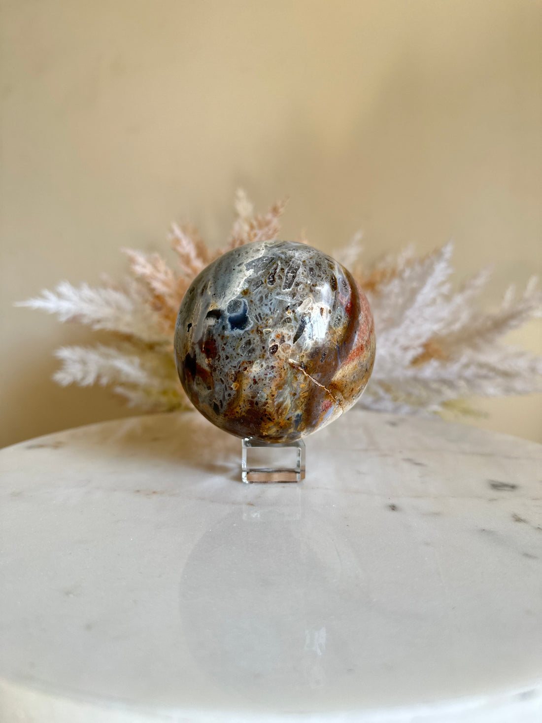 Sea &quot;Ocean&quot; Jasper Sphere | 50