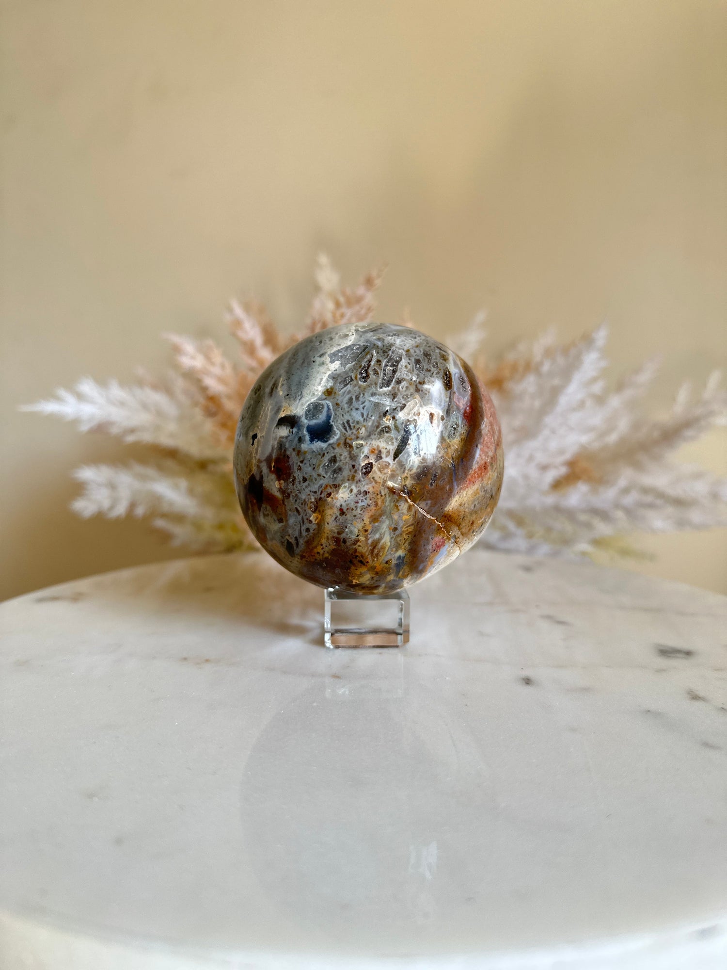 Sea &quot;Ocean&quot; Jasper Sphere | 50
