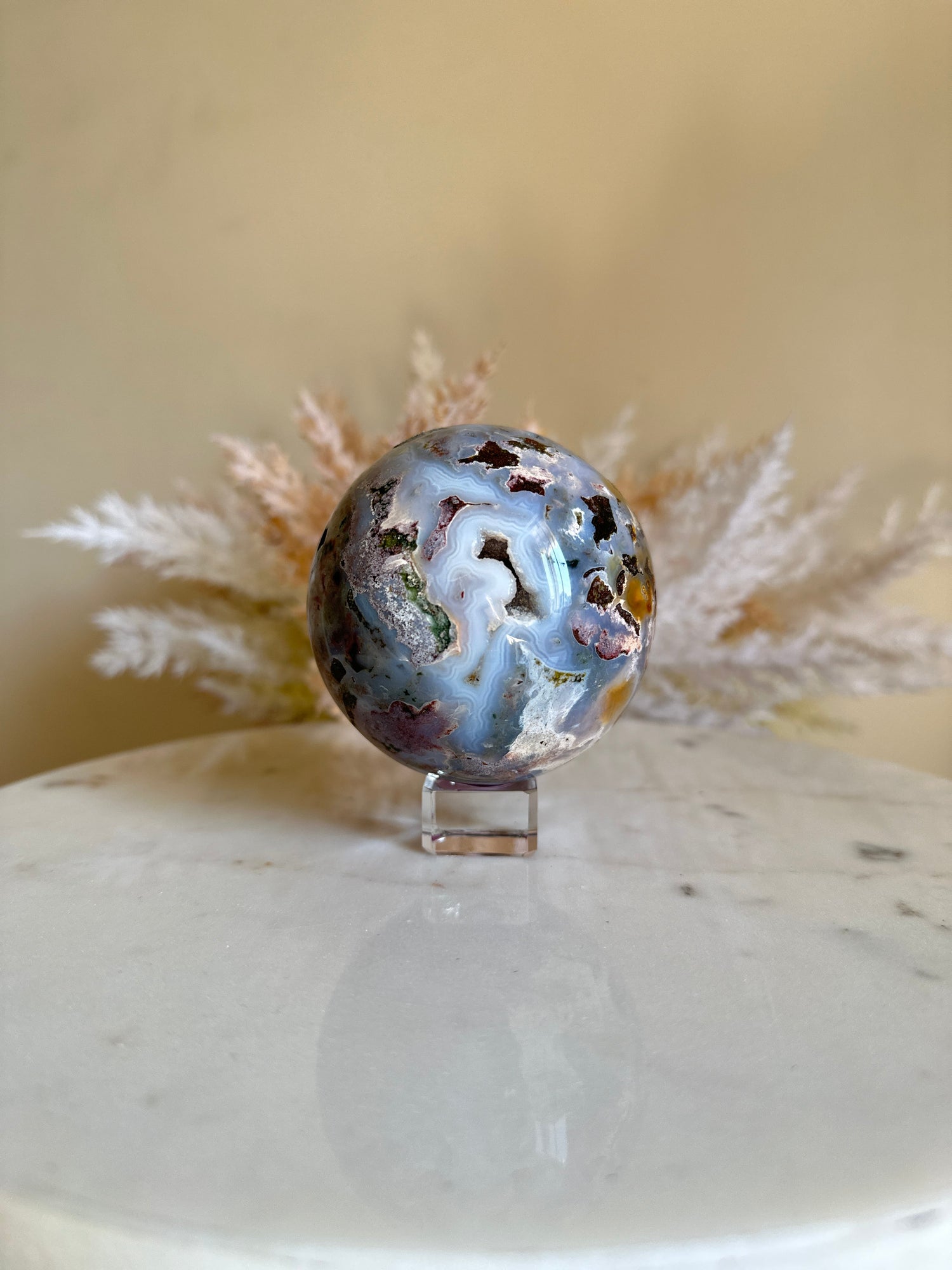 Sea &quot;Ocean&quot; Jasper Sphere | 55