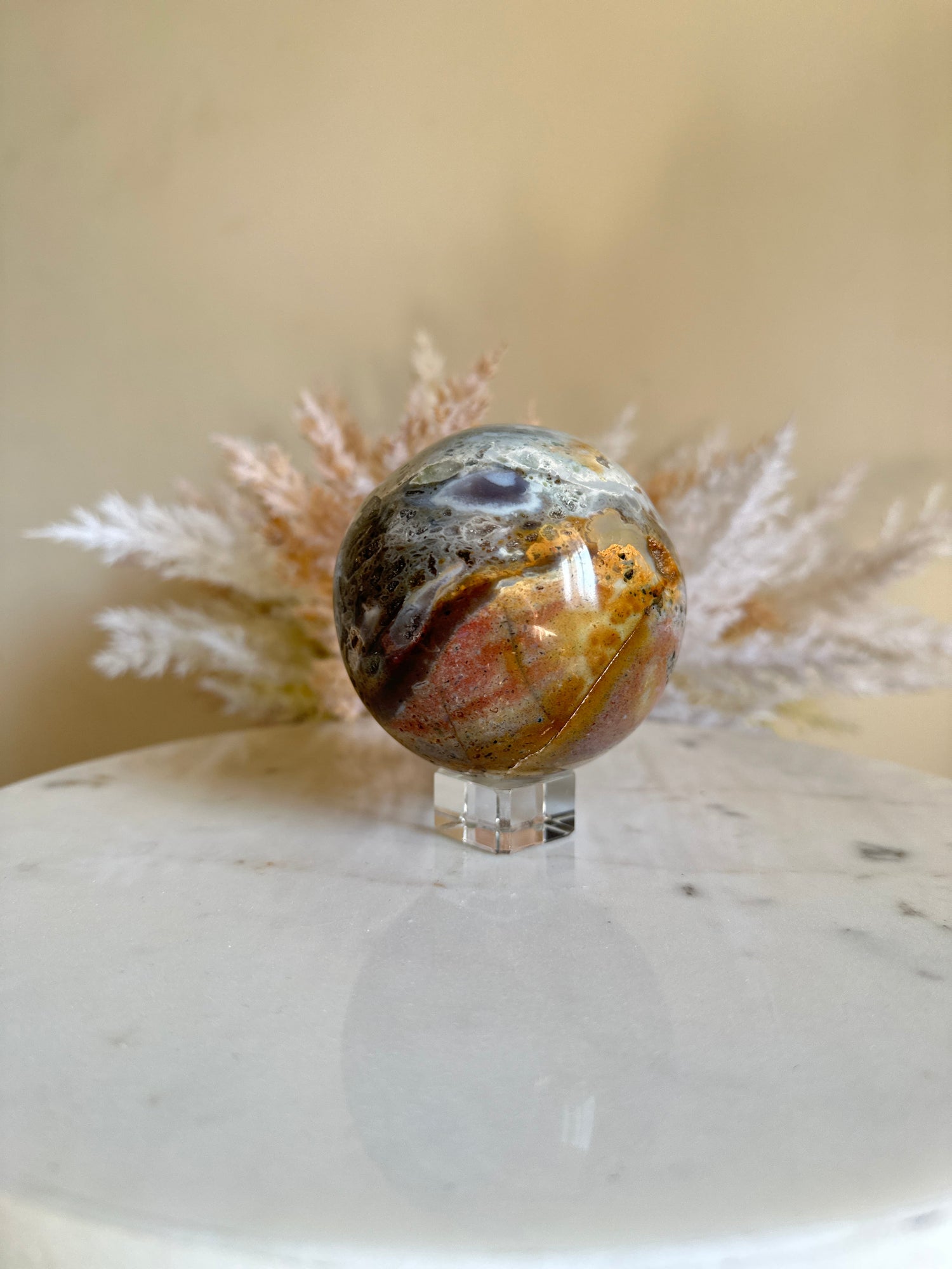 Sea &quot;Ocean&quot; Jasper Sphere | 59