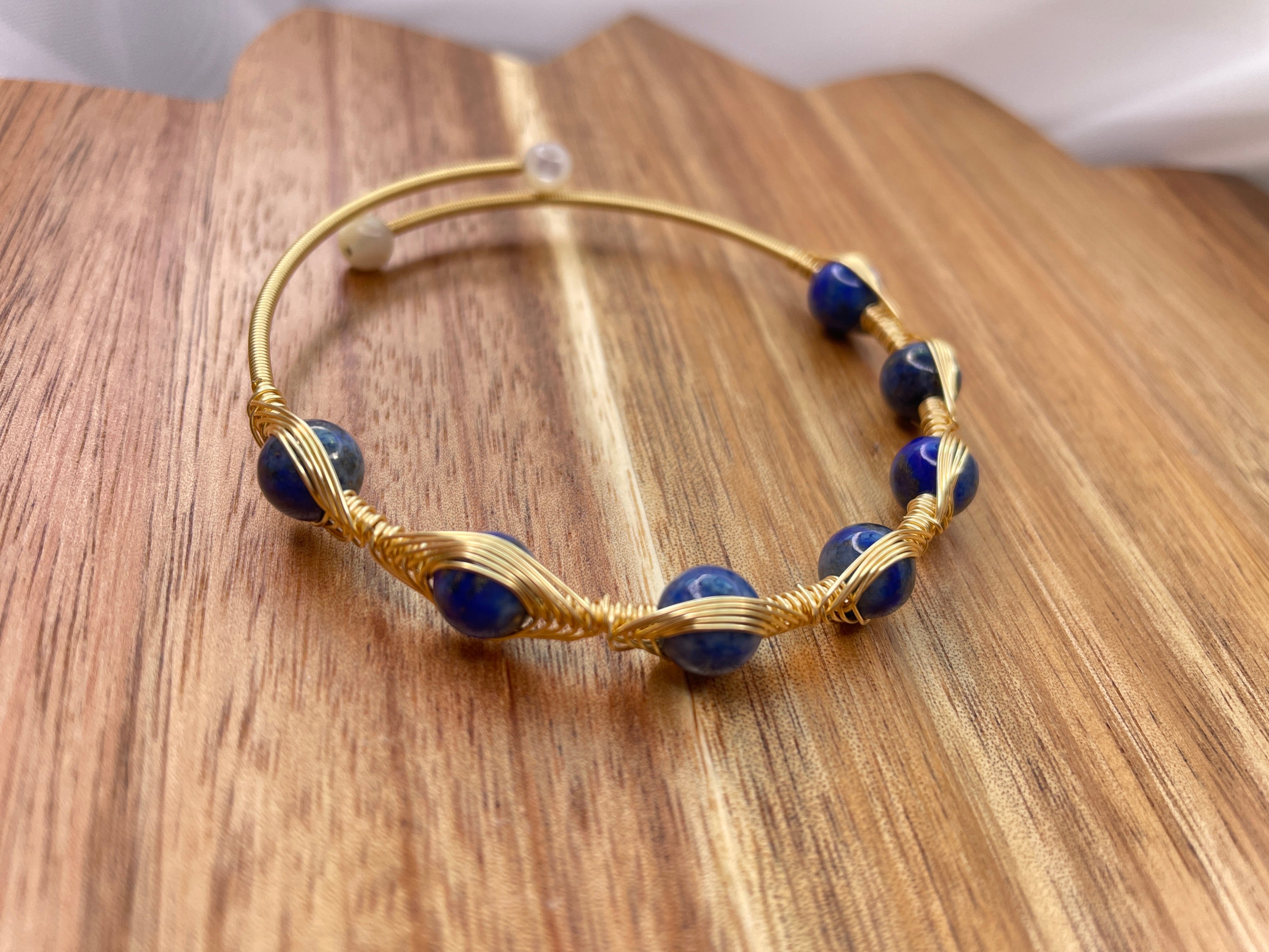 Sodalite Weaved Bangle