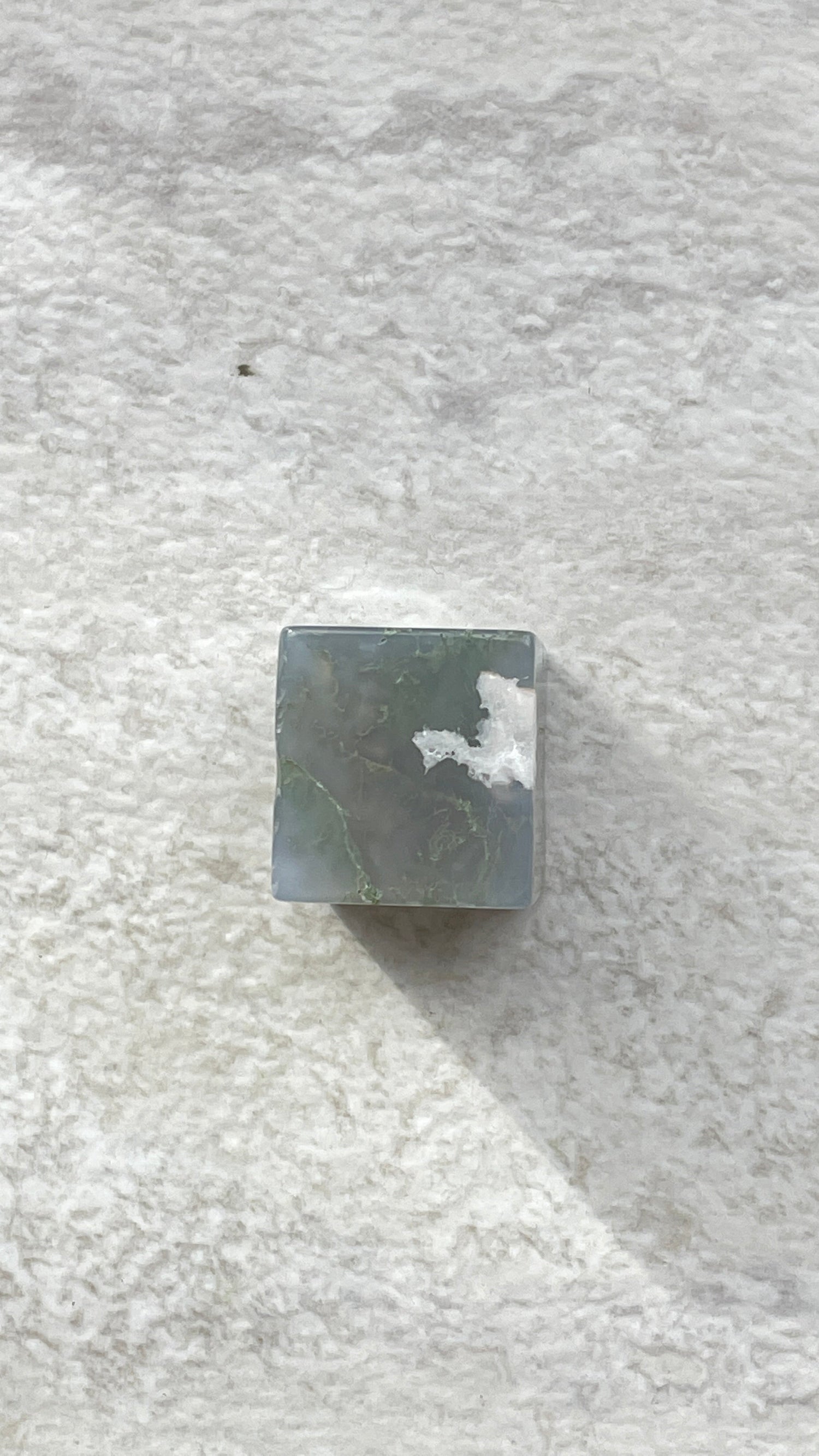 Moss Agate Cube