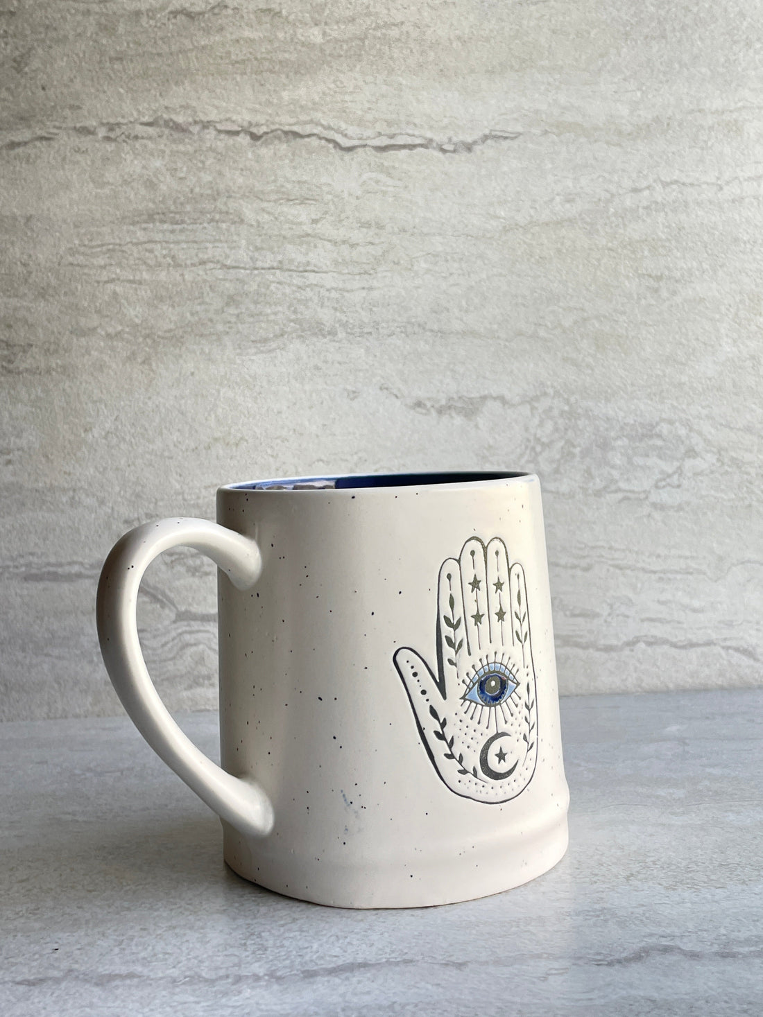 Evil Eye Hamsa Hand Ceramic Mug
