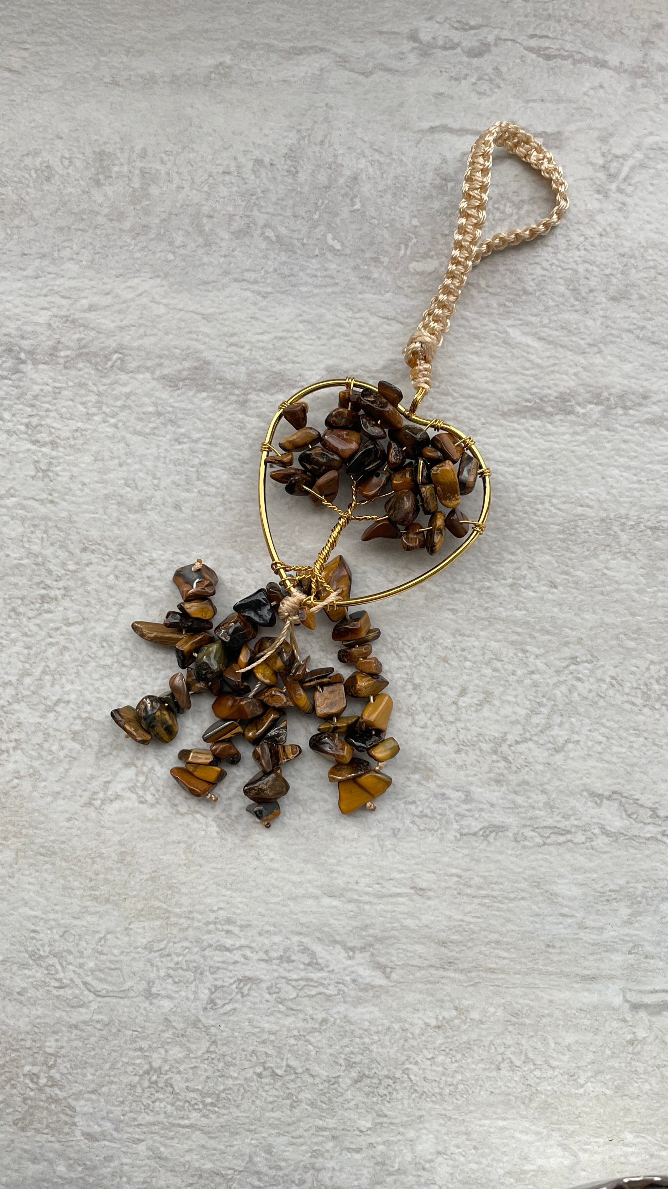 Heart Shaped Tree Of Life Decorative Hanging