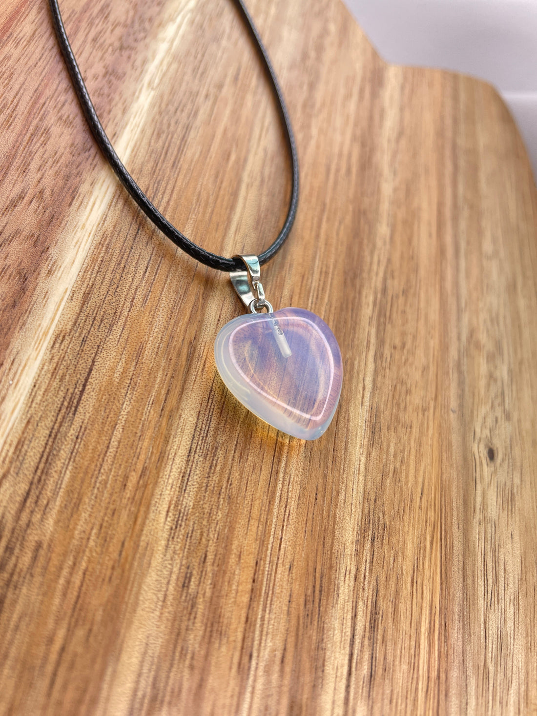 Opal Heart Necklace