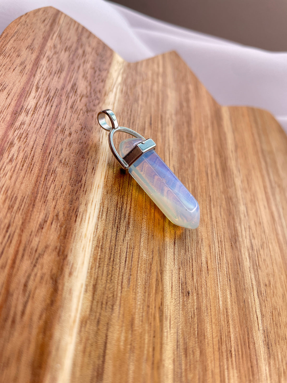 Opal Terminated Point Necklace